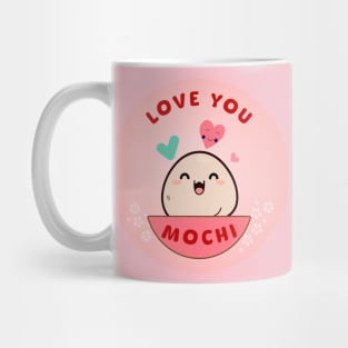 Love You Mochi (with blossoms) Mug